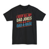 I Keep All My Dad Jokes In A DaDaBase - Big & Tall Tee graphic t-shirt with funny saying