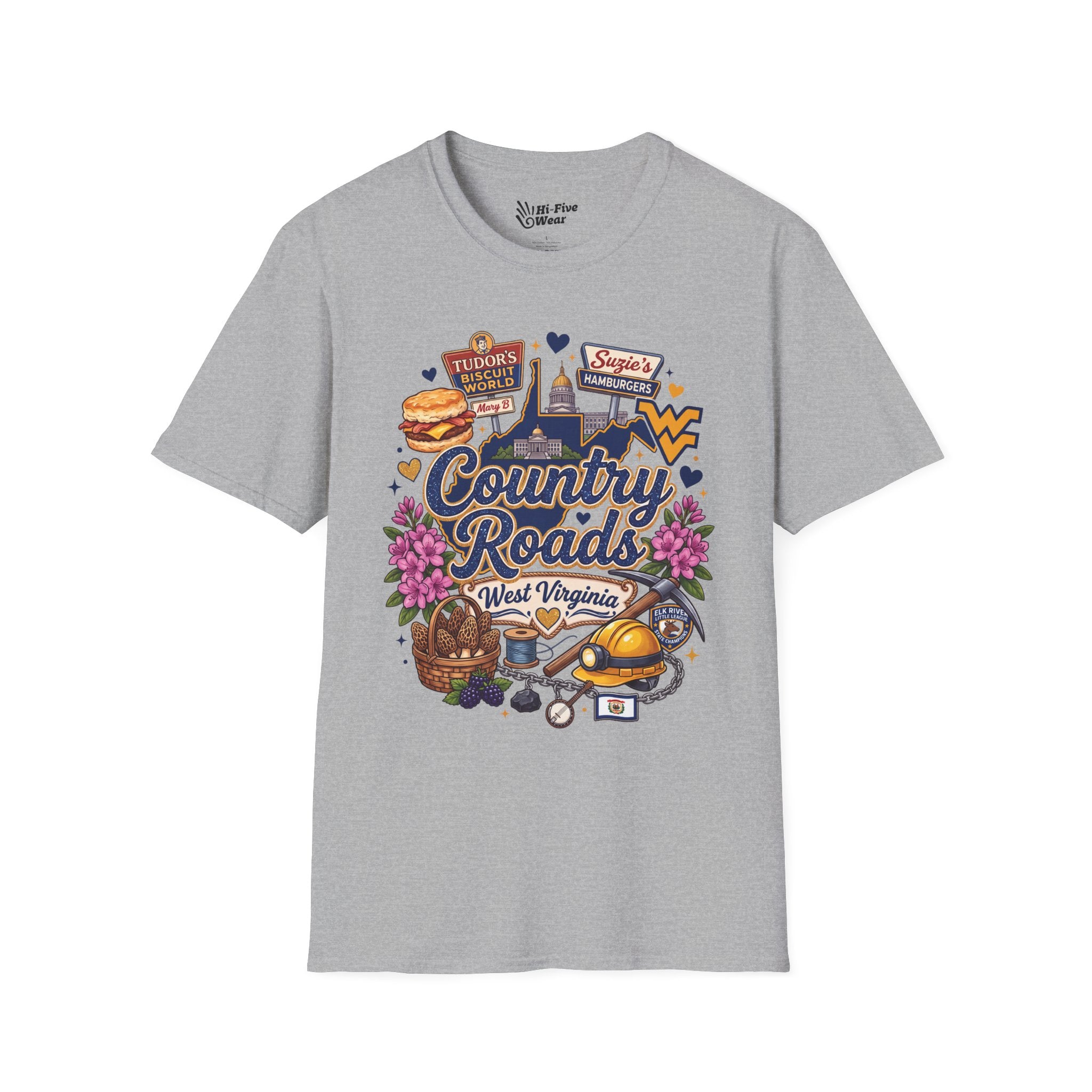 Country Roads West Virginia Tee