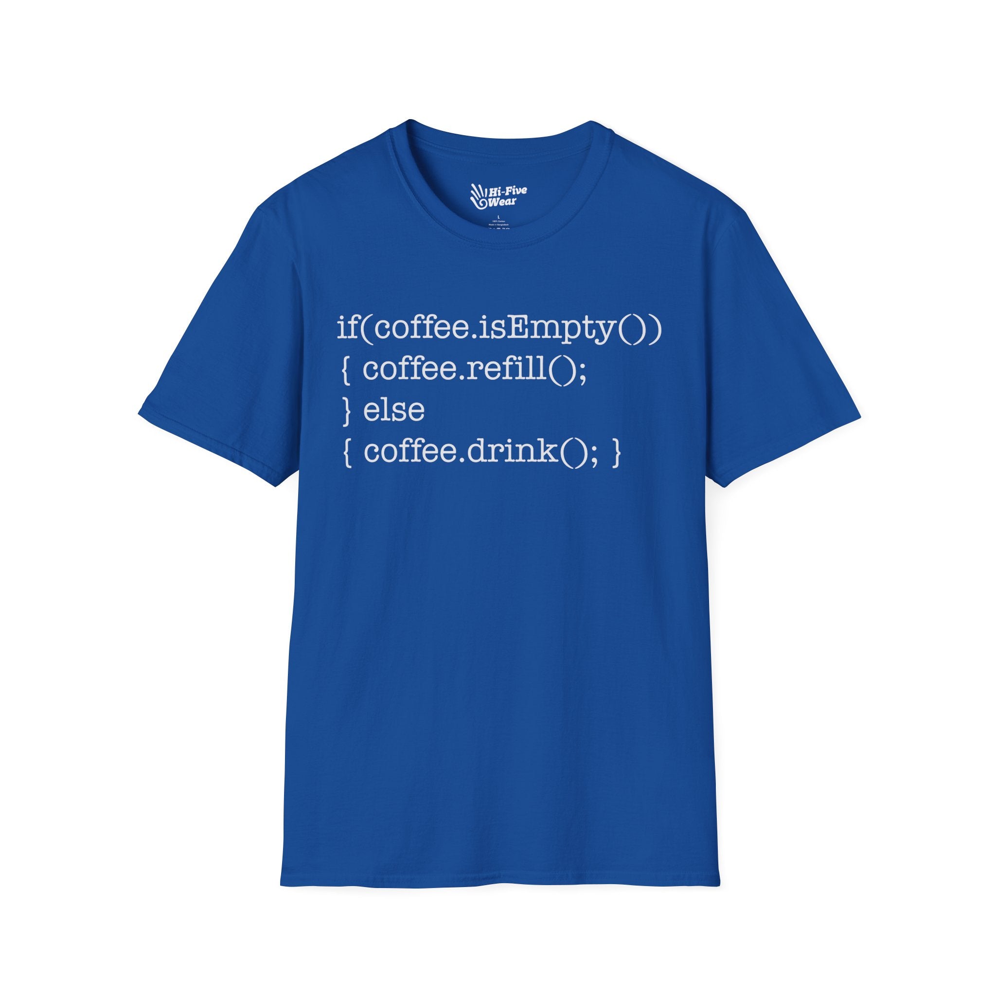 If Coffee Is Empty Coding  - Unisex Softstyle Tee