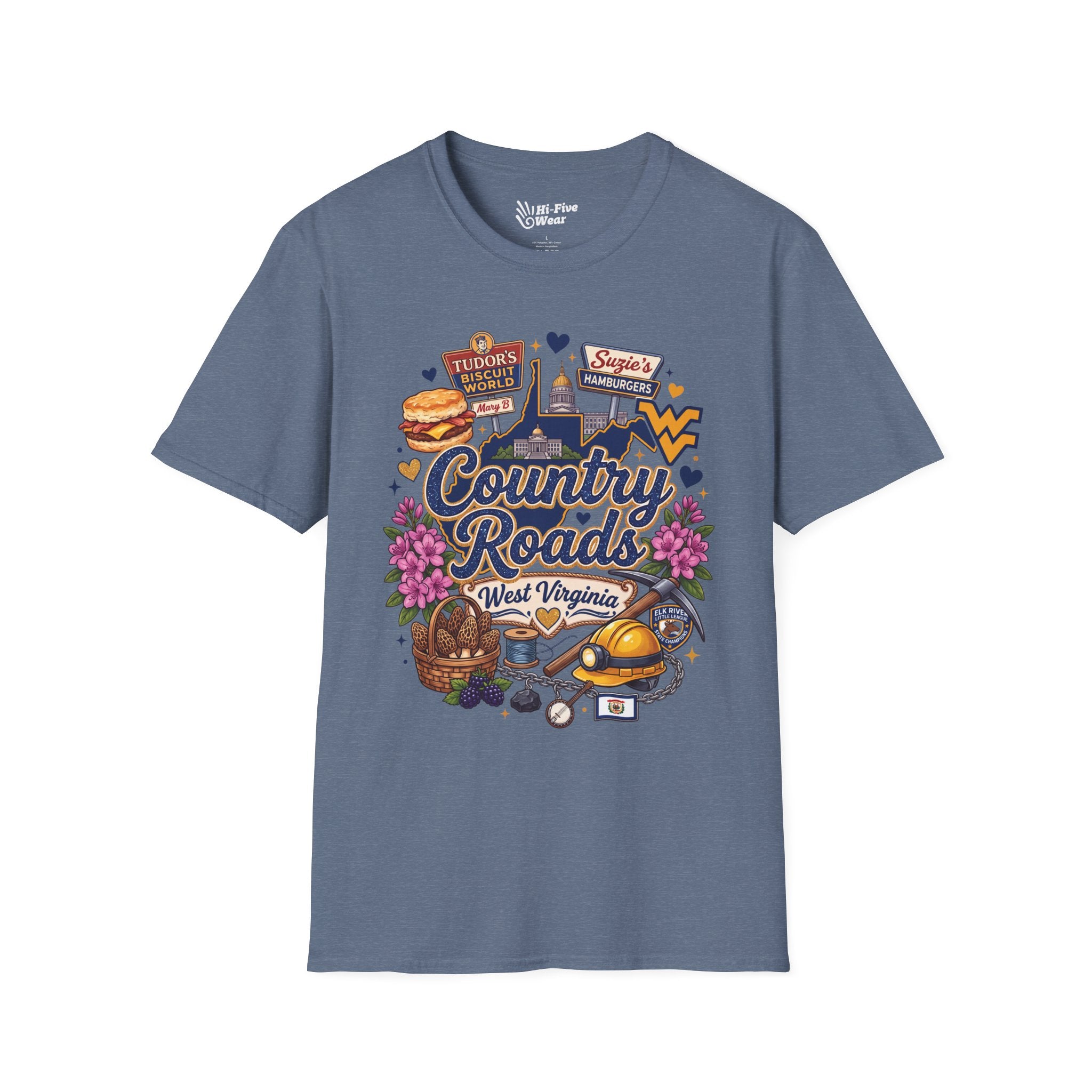 Country Roads West Virginia Tee