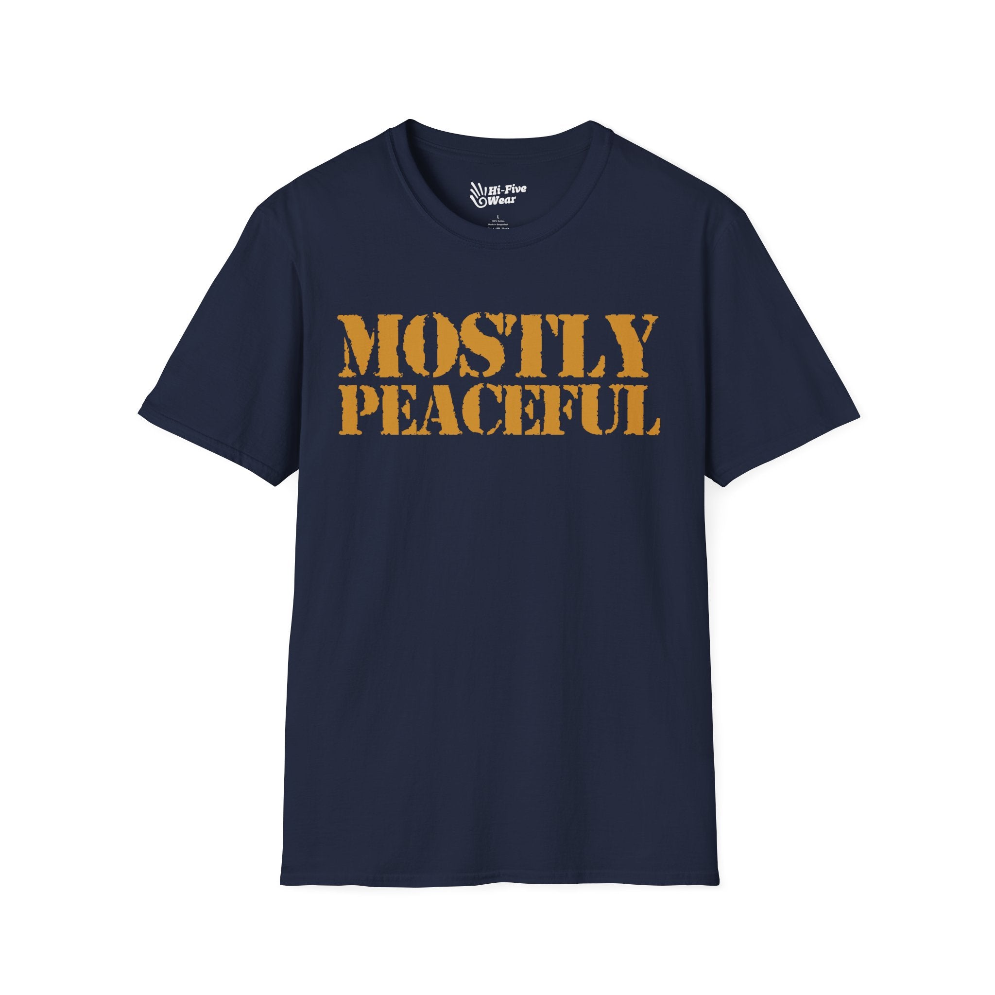 Mostly Peaceful - Unisex Softstyle Tee