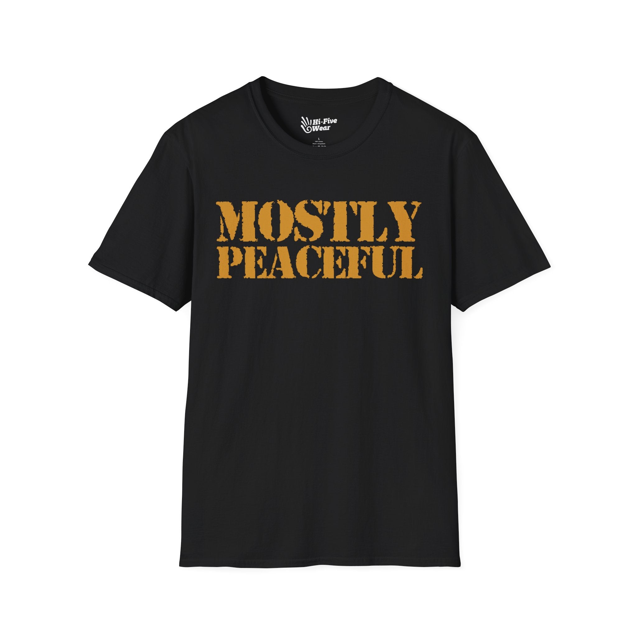 Mostly Peaceful - Unisex Softstyle Tee