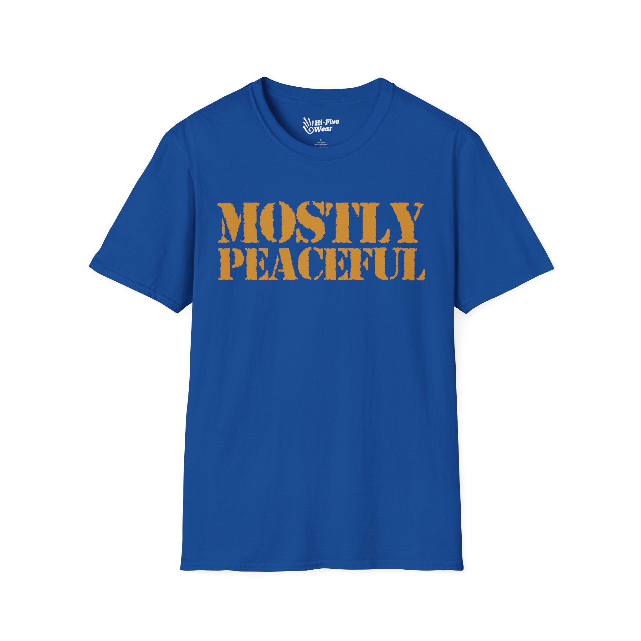 Mostly Peaceful - Unisex Softstyle Tee
