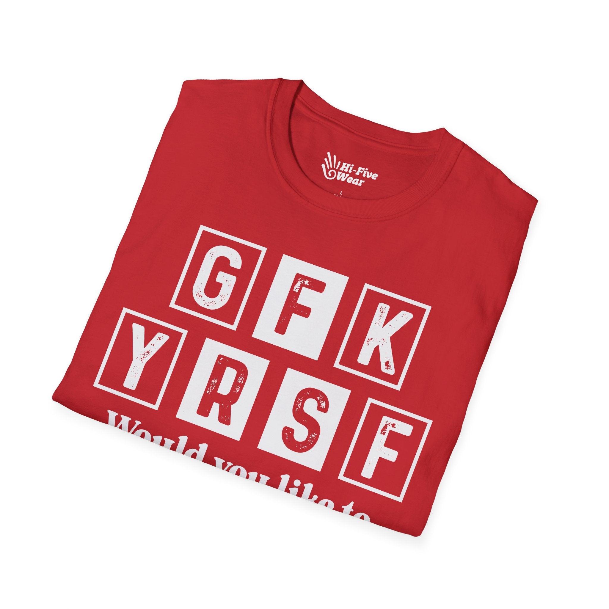 GFK YRSF Would You Like To buy A Vowel? - Unisex Softstyle Tee