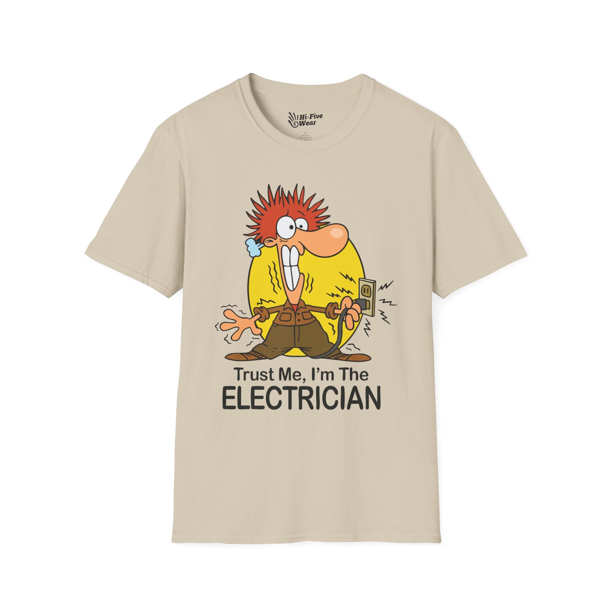 Trust Me, Im The Electrician Tee graphic t-shirt with funny saying