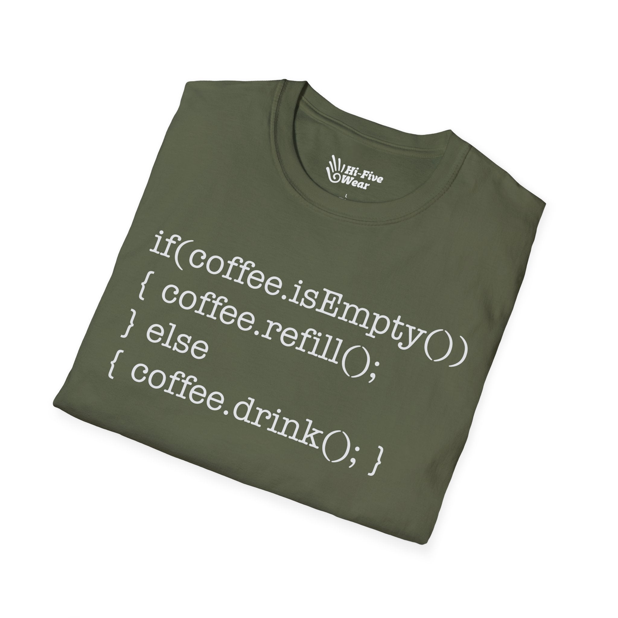 If Coffee Is Empty Coding  - Unisex Softstyle Tee