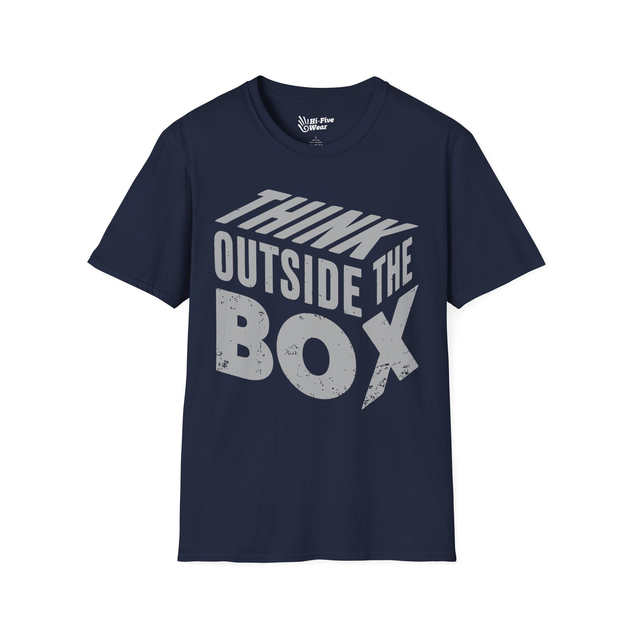 Think Outside The Box 3D  - Unisex Softstyle Tee