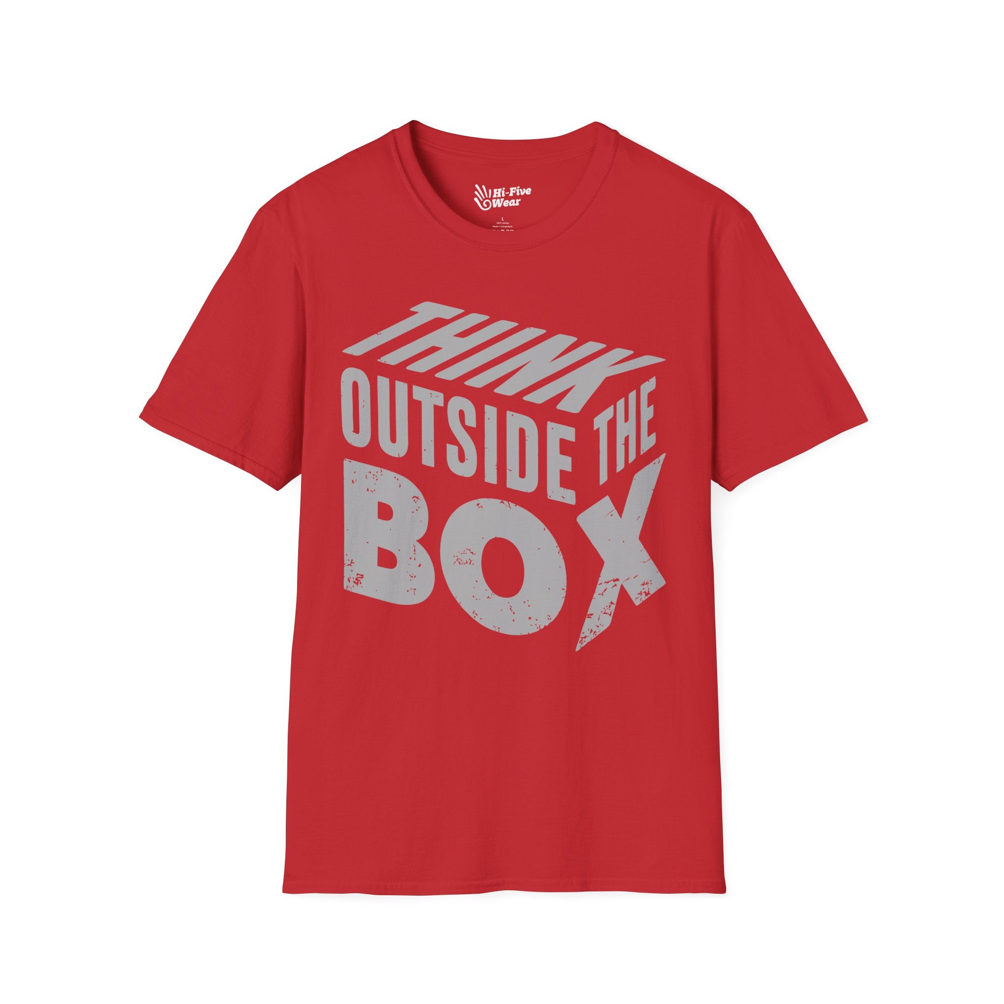 Think Outside The Box 3D  - Unisex Softstyle Tee