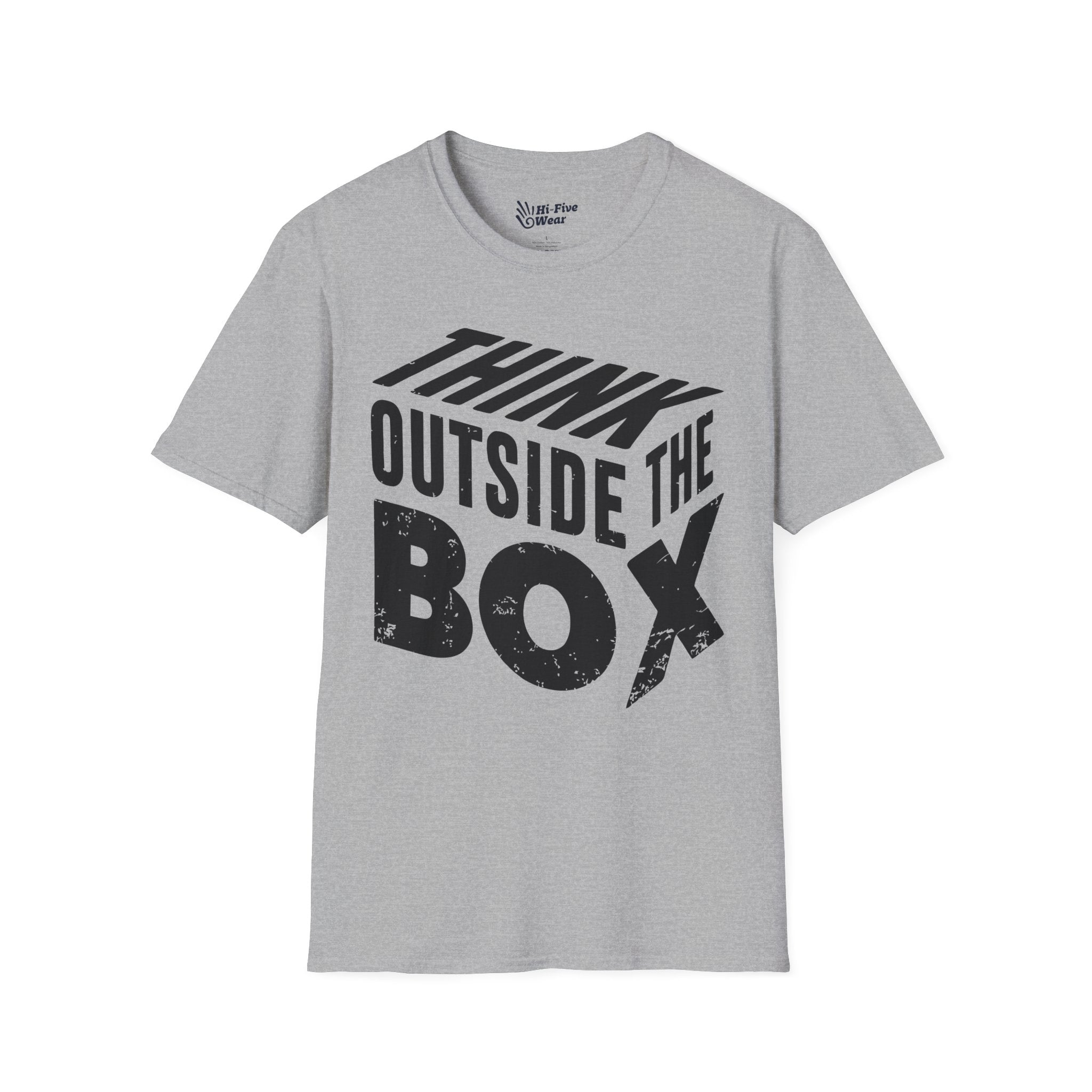 Think Outside The Box 3D  - Unisex Softstyle Tee