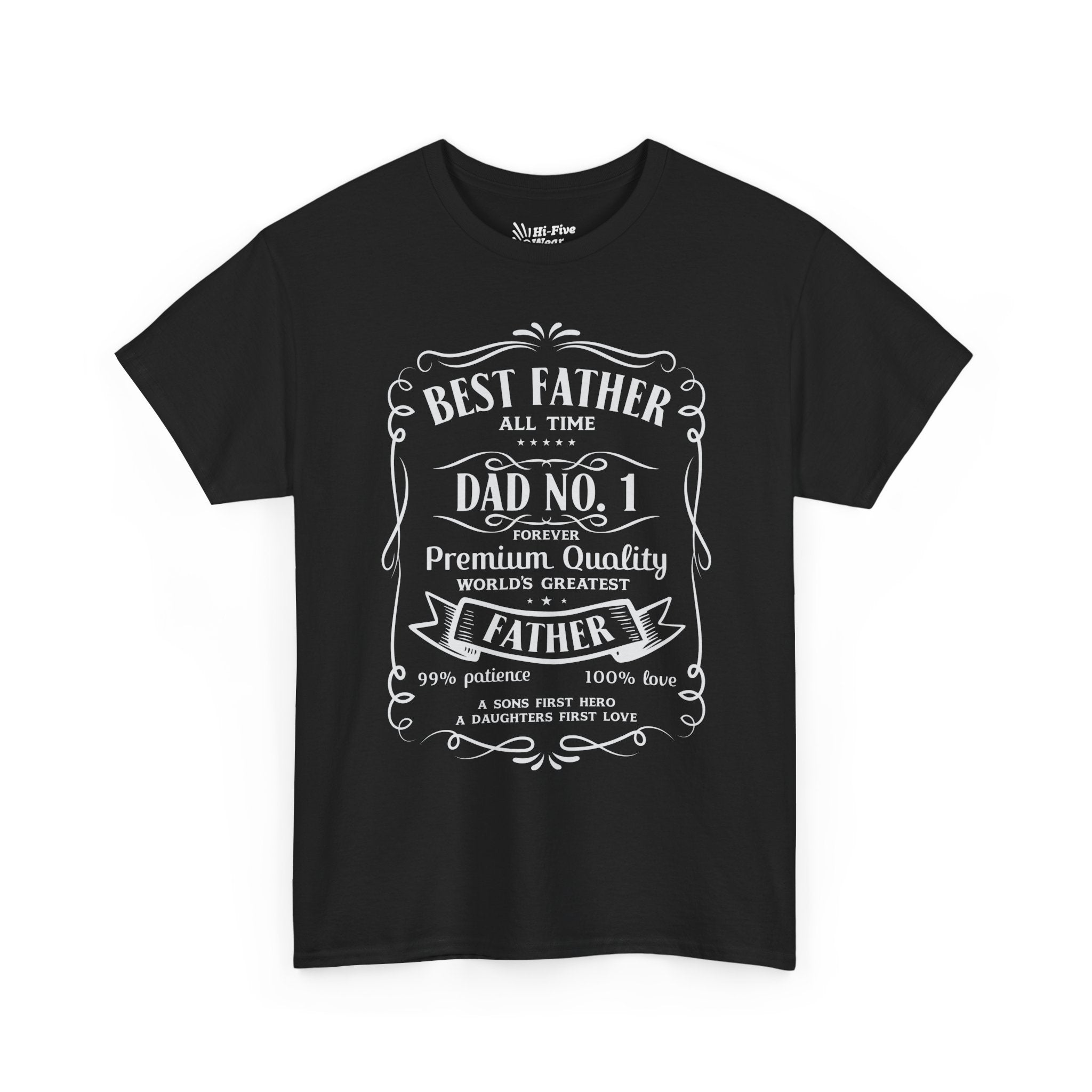 Jack Daniels Label Best Father Tee