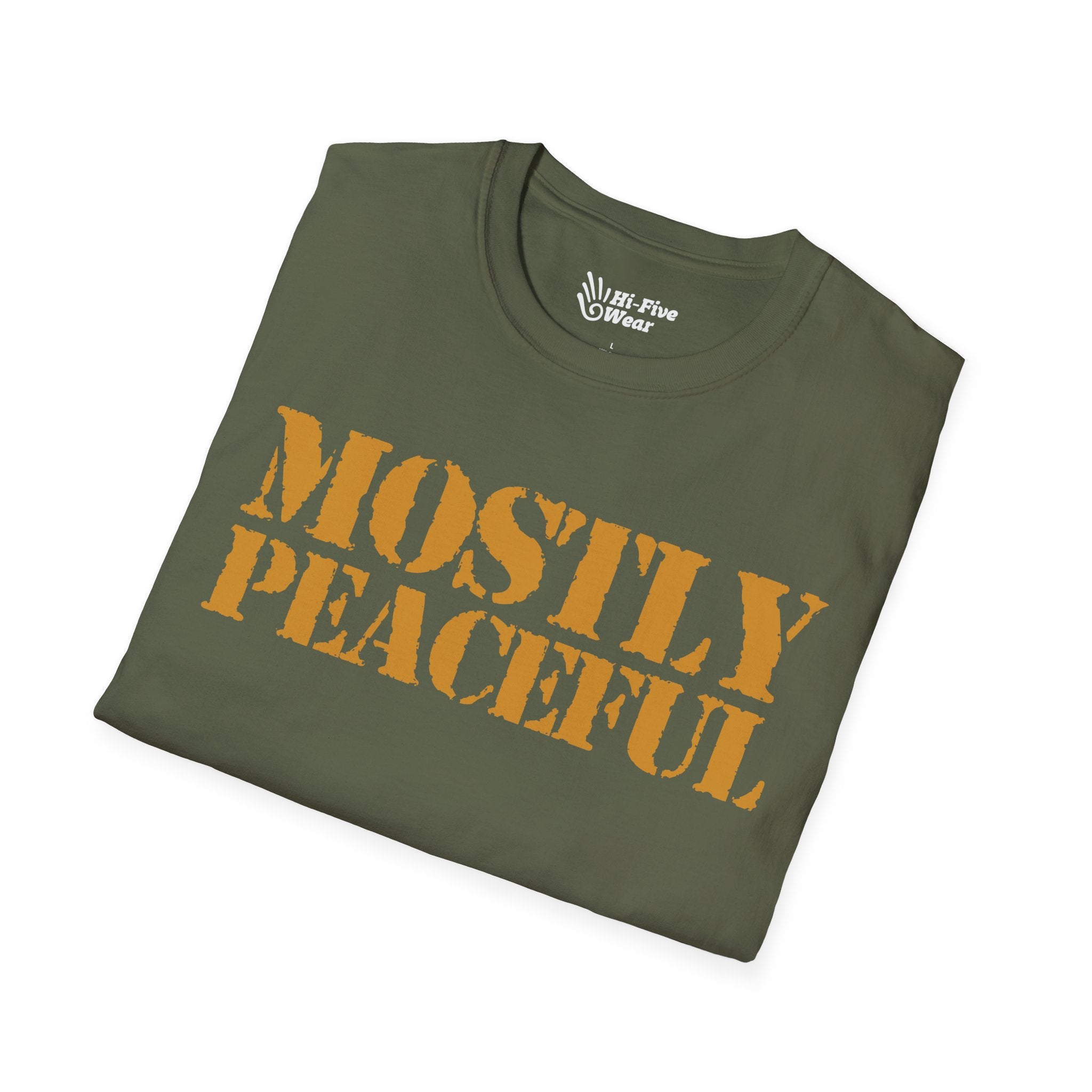 Mostly Peaceful - Unisex Softstyle Tee