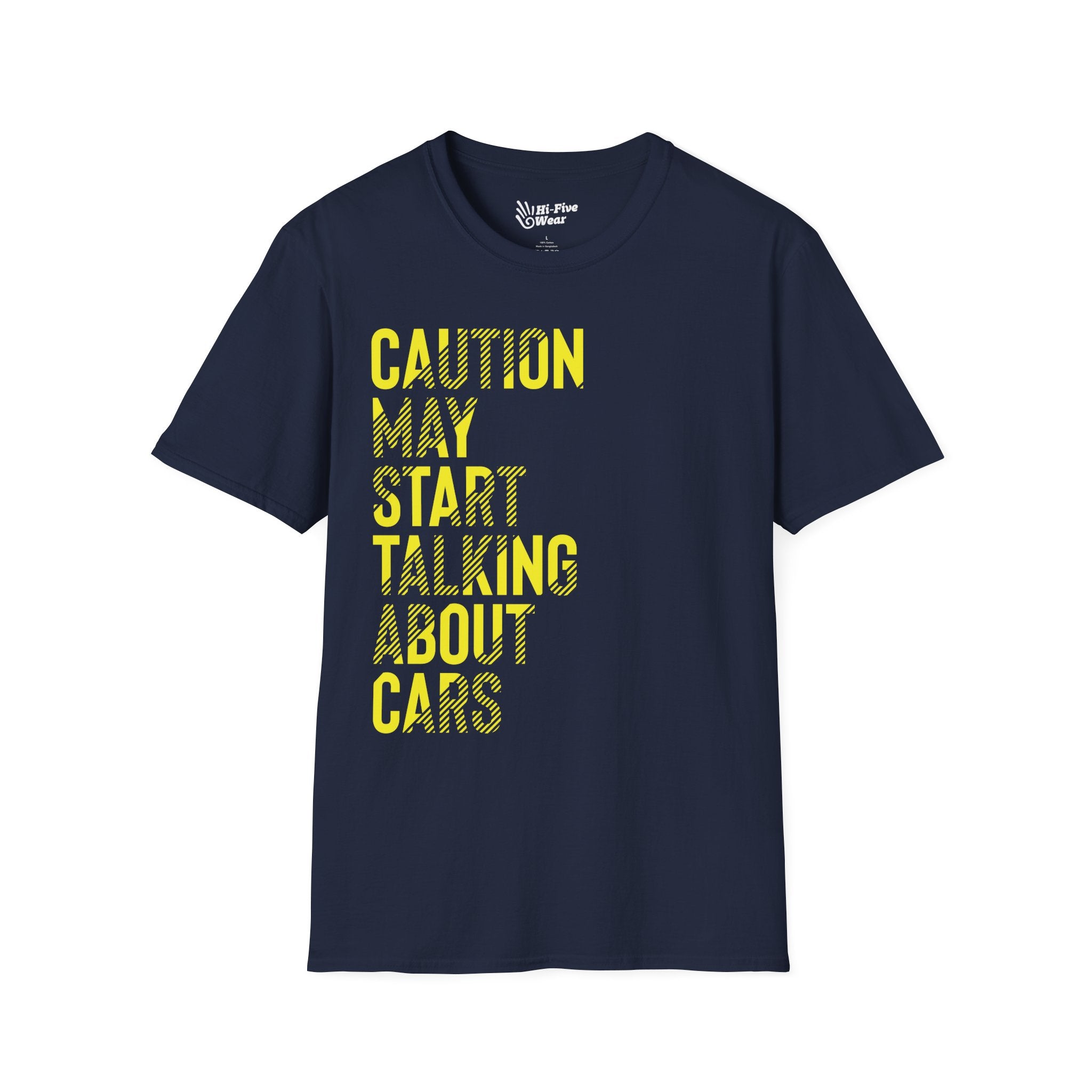 Caution May Start Talking About Cars - Unisex Softstyle Tee