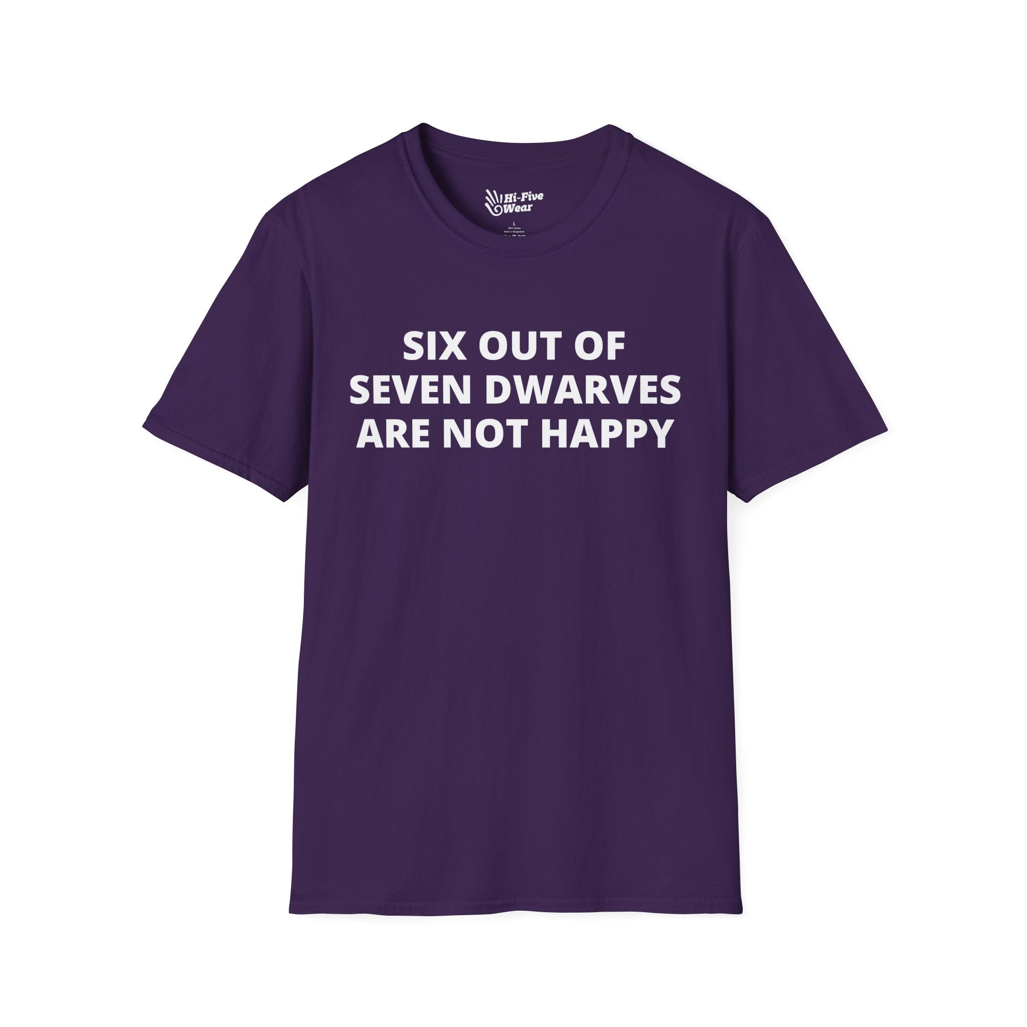 Six Out of Seven Dwarves Are Not Happy - Unisex Softstyle Tee