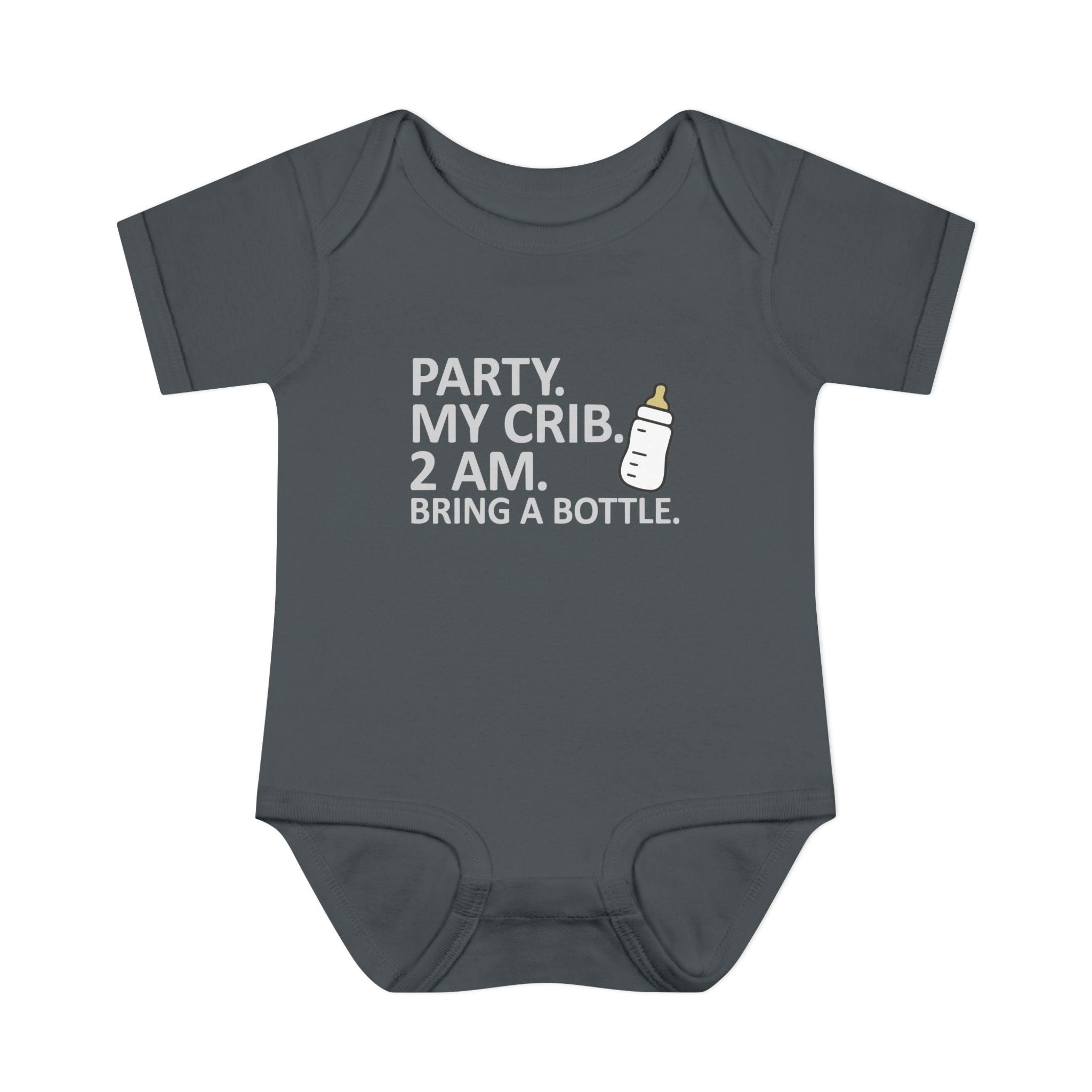 Party. 2am My Crib. Bring A Bottle. Baby Onesie