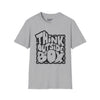 Think Outside The Box Tee graphic t-shirt with funny saying