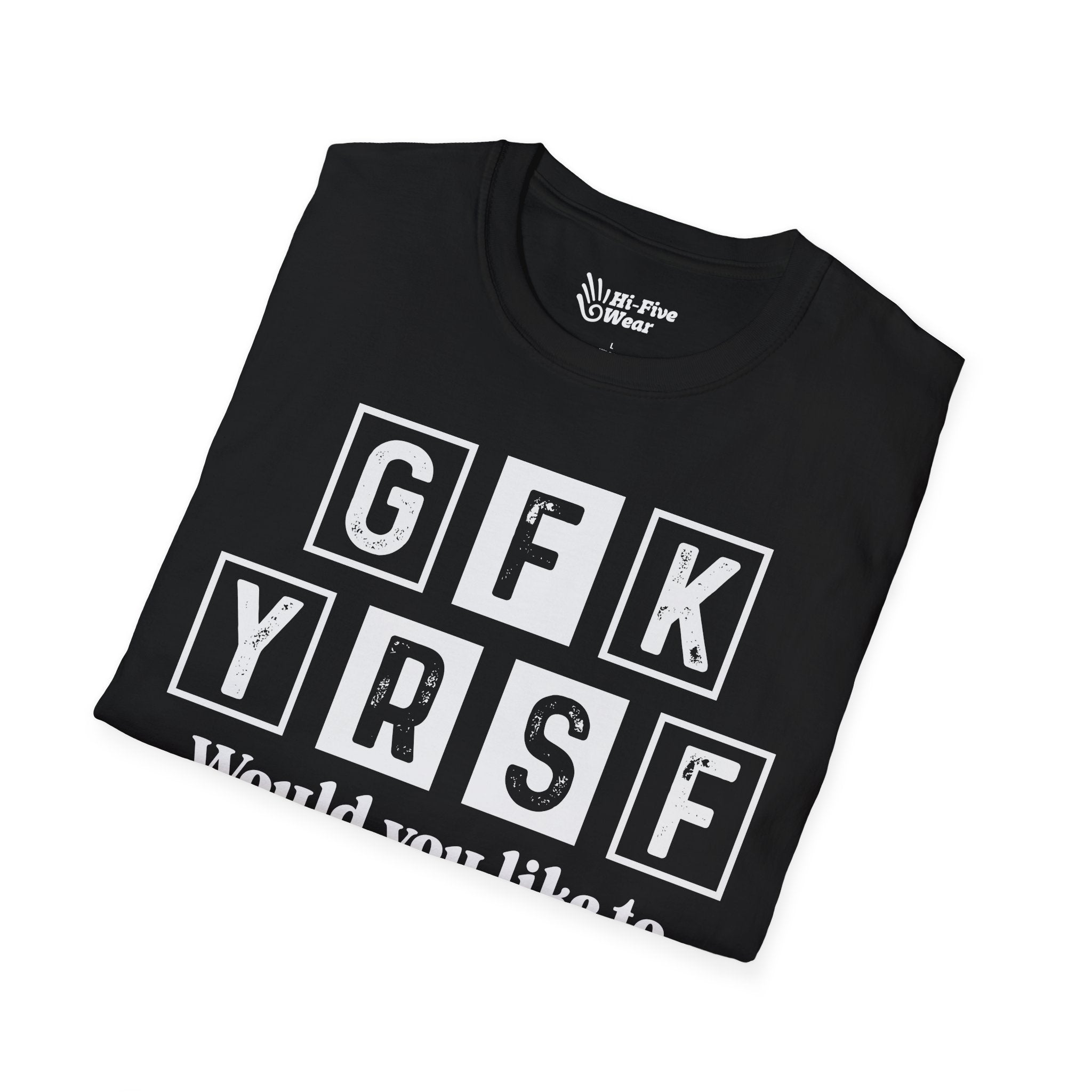 GFK YRSF Would You Like To buy A Vowel? - Unisex Softstyle Tee
