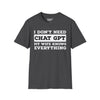 I Don't Need Chat GPT, My Wife Knows Everything Tee graphic t-shirt with funny saying