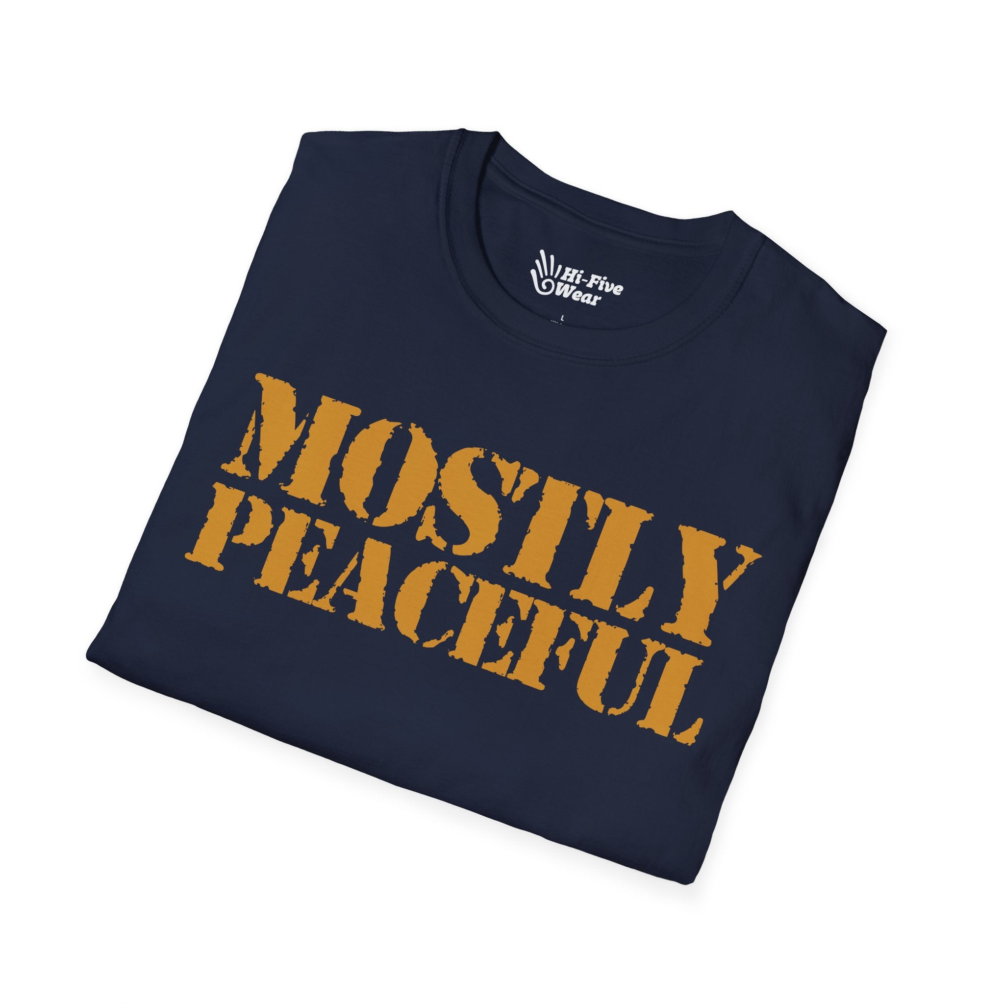 Mostly Peaceful - Unisex Softstyle Tee