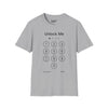 Unlock iPhone Screen Tee graphic t-shirt with funny saying