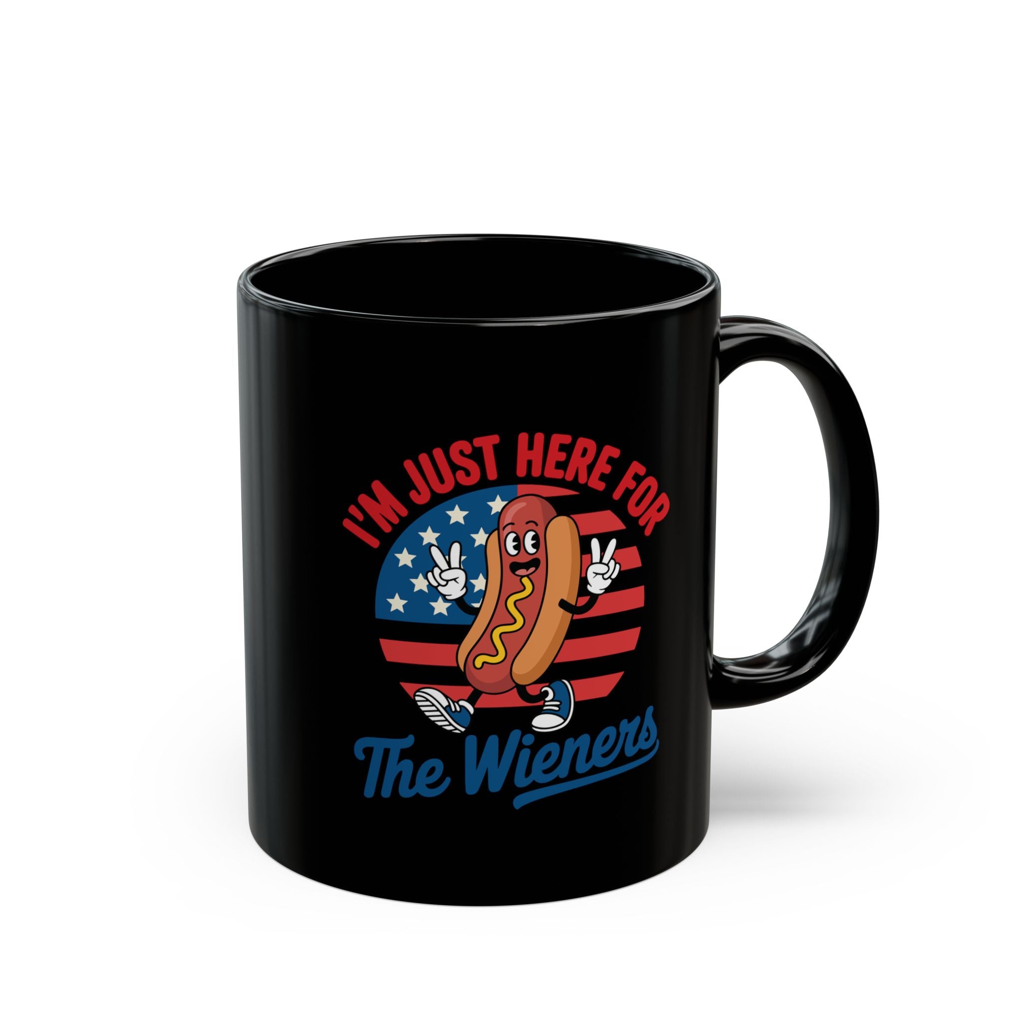 I'm Just Here For The Wiener's – Coffee Mug (11oz & 15oz) ceramic coffee mug with funny saying