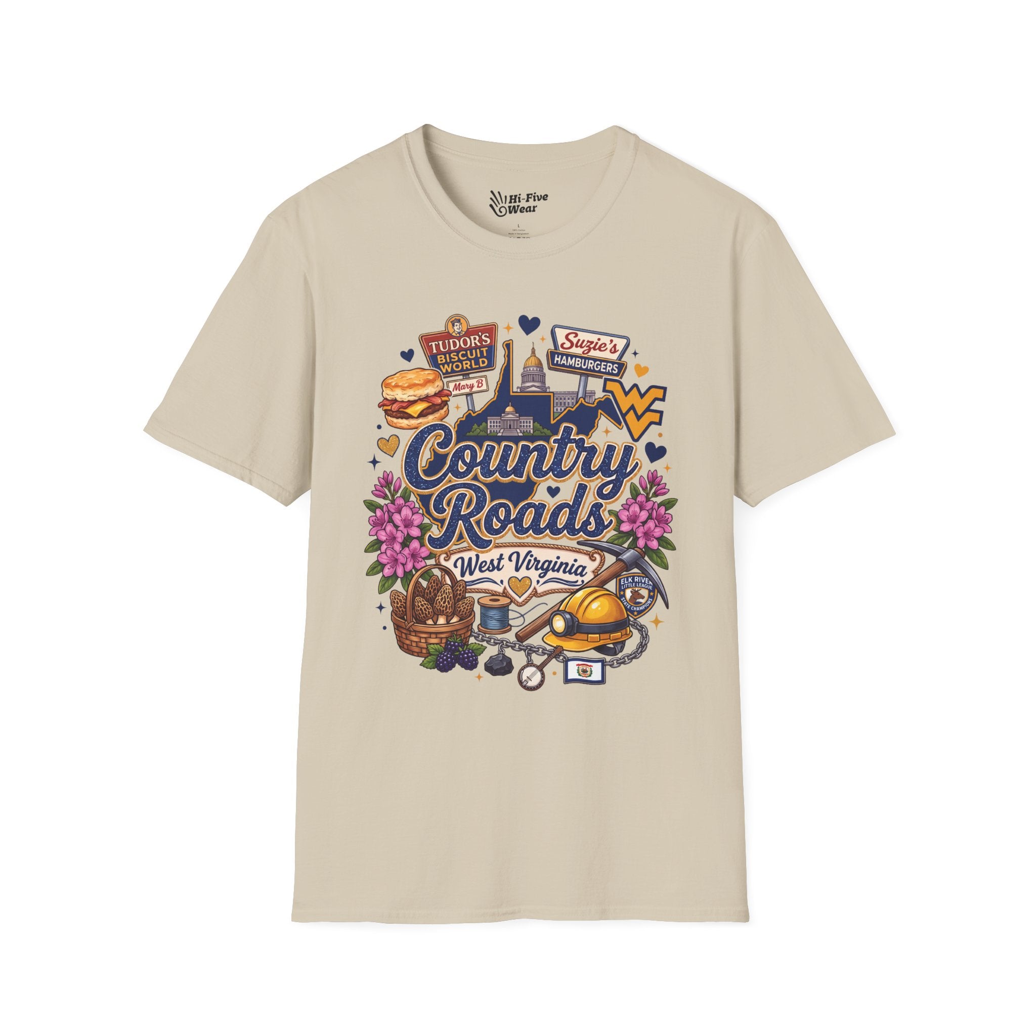 Country Roads West Virginia Tee