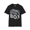 Think Outside The Box 3D Tee graphic t-shirt with funny saying