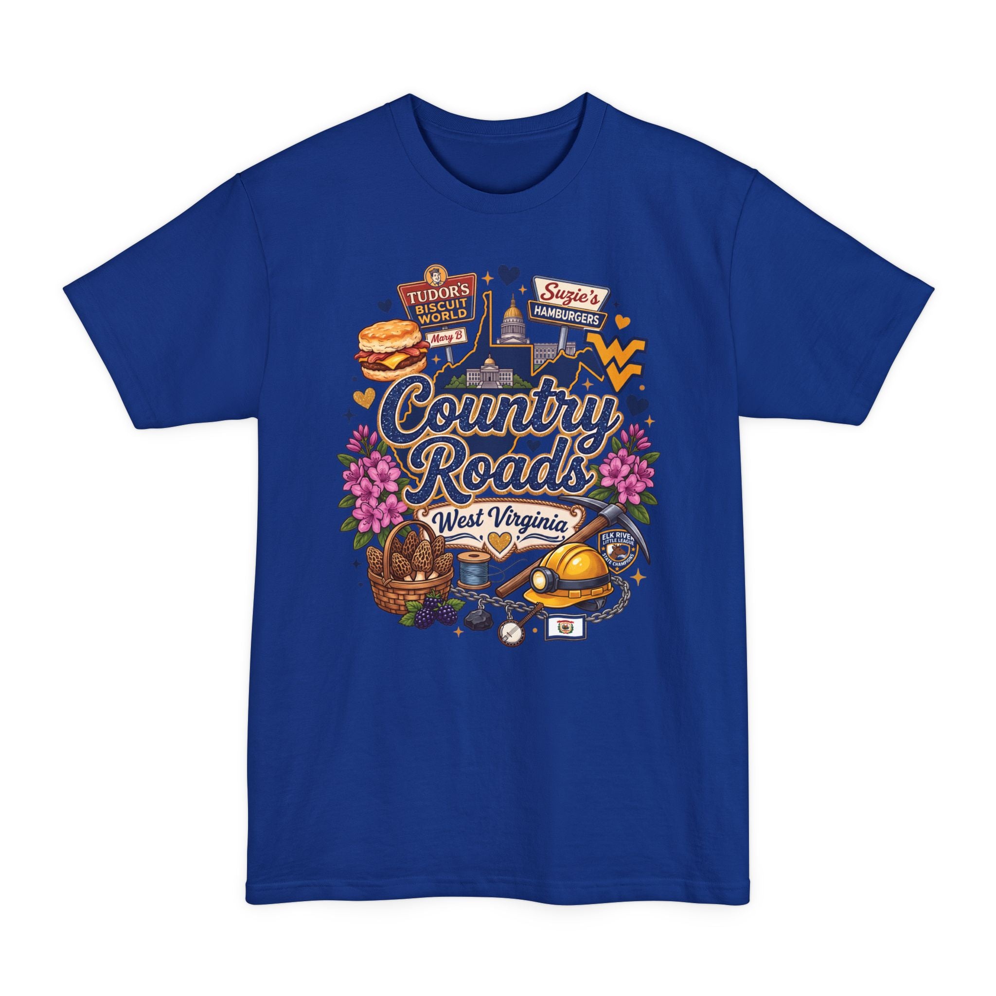 Country Roads West Virginia - Big & Tall Tee