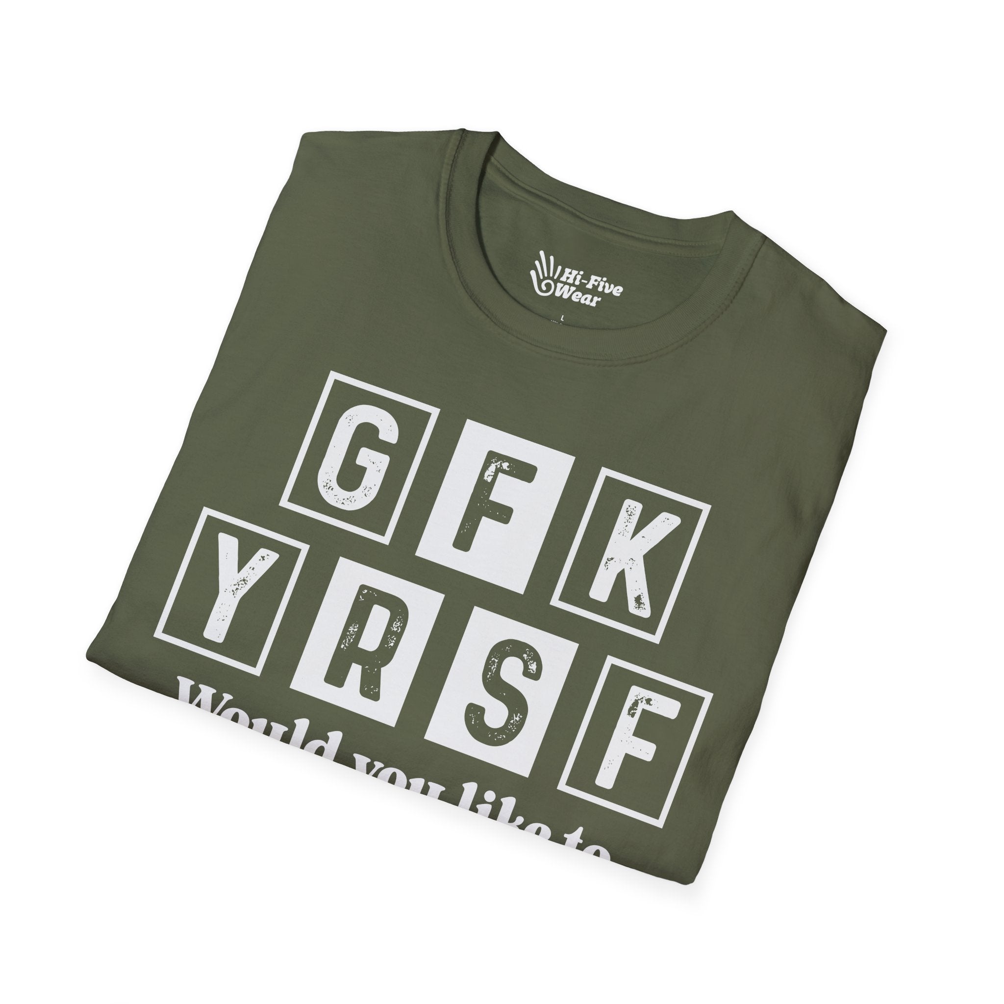 GFK YRSF Would You Like To buy A Vowel? - Unisex Softstyle Tee