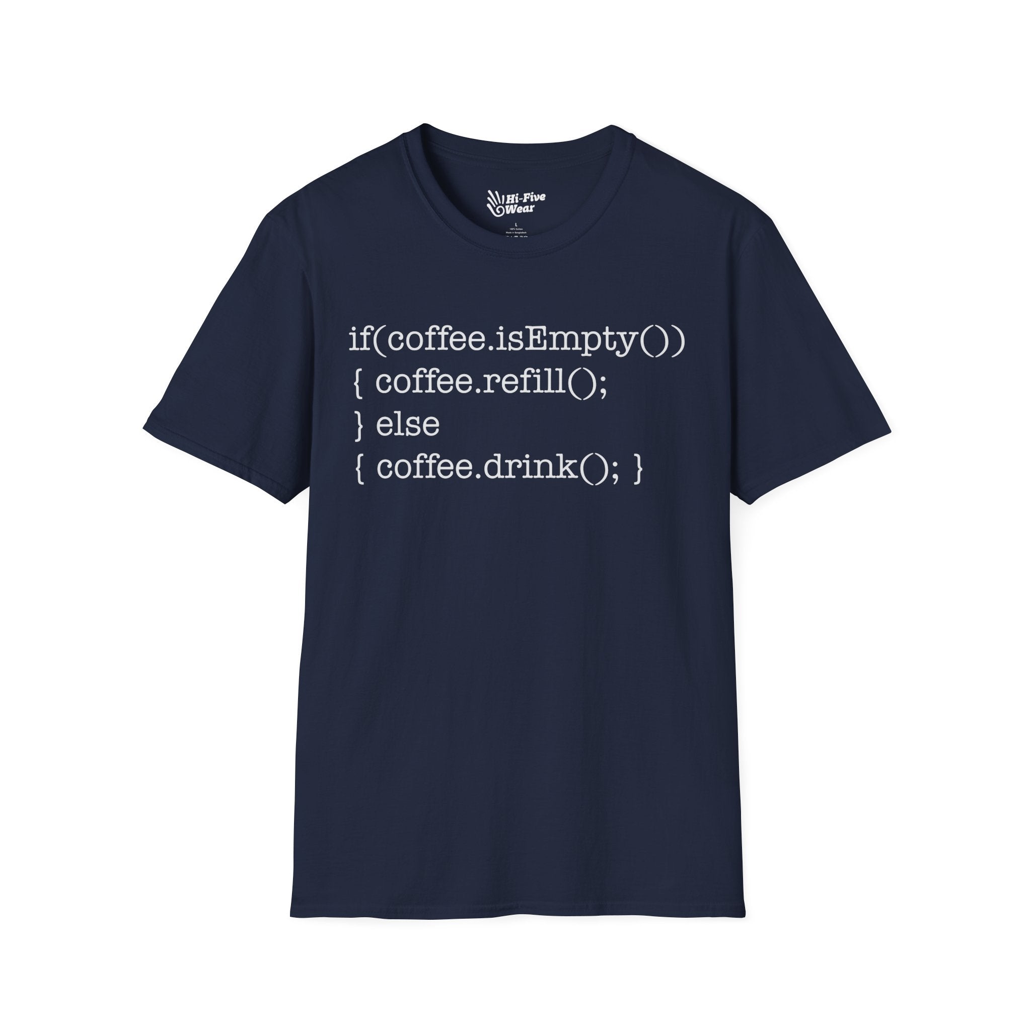 If Coffee Is Empty Coding  - Unisex Softstyle Tee