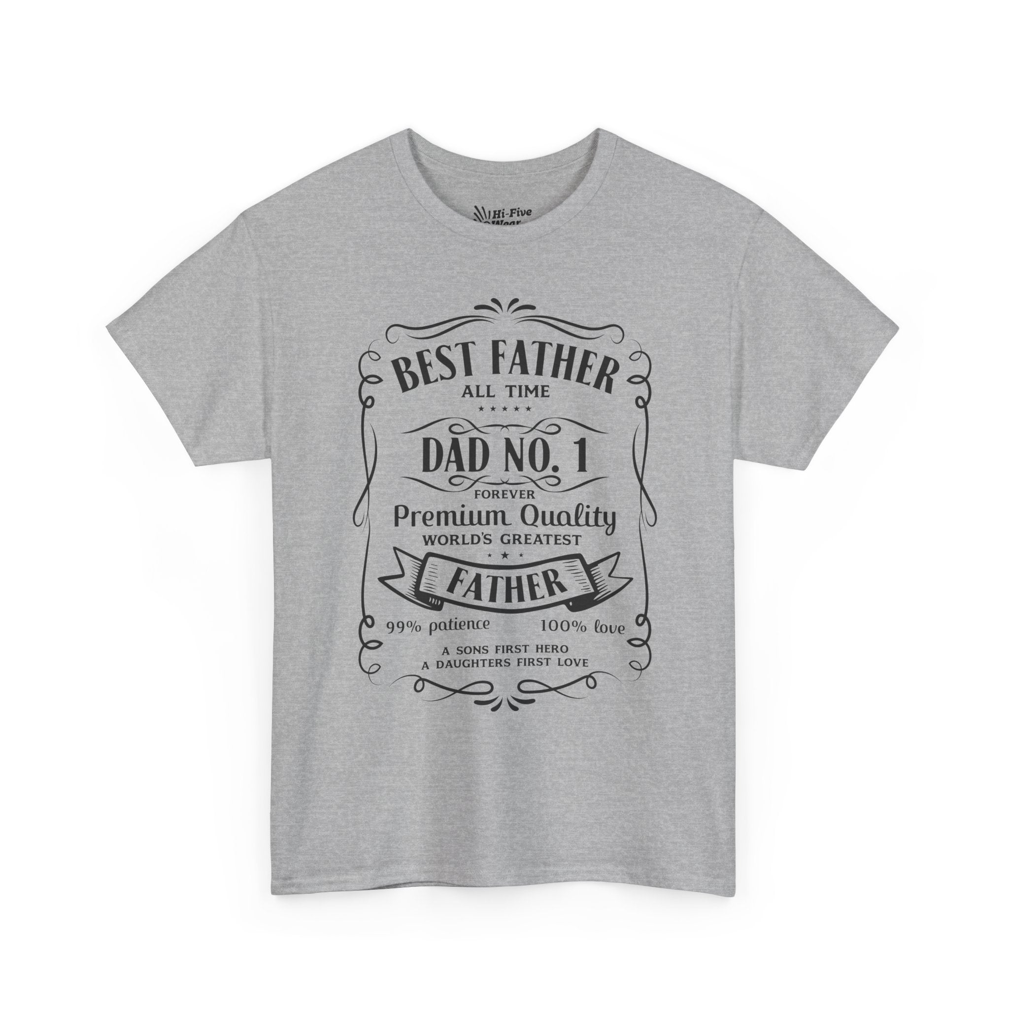 Jack Daniels Label Best Father Tee