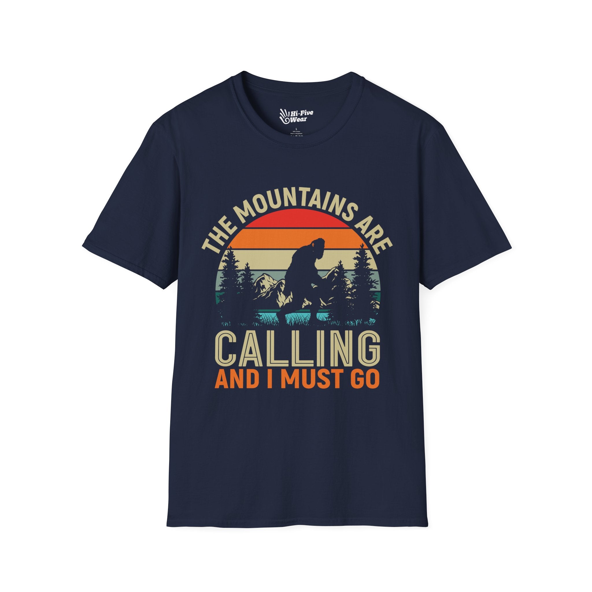 The Mountains Are Calling & I Must Go - Unisex Softstyle Tee