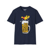 Beer Belly Flop Champ Tee graphic t-shirt with funny saying