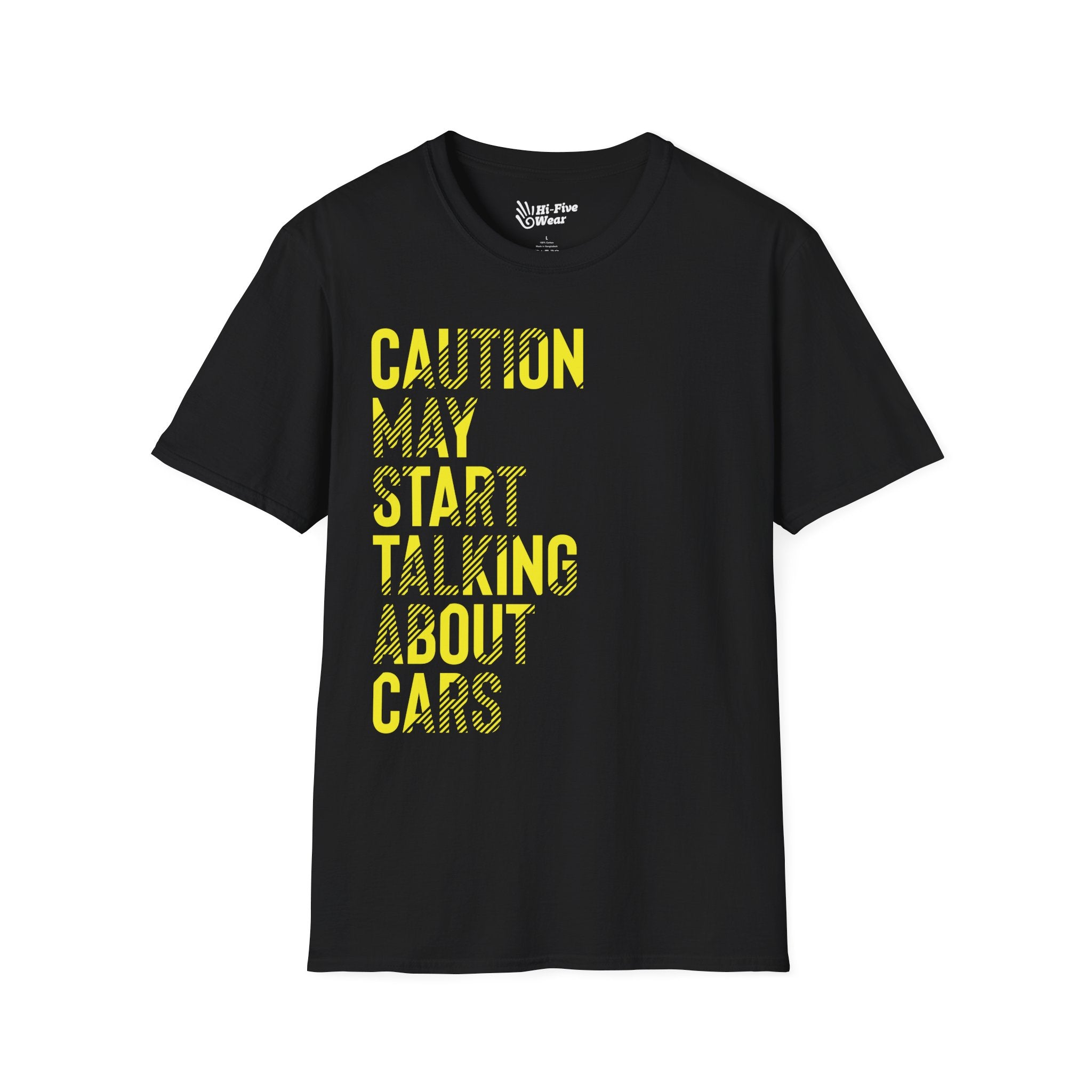 Caution May Start Talking About Cars - Unisex Softstyle Tee
