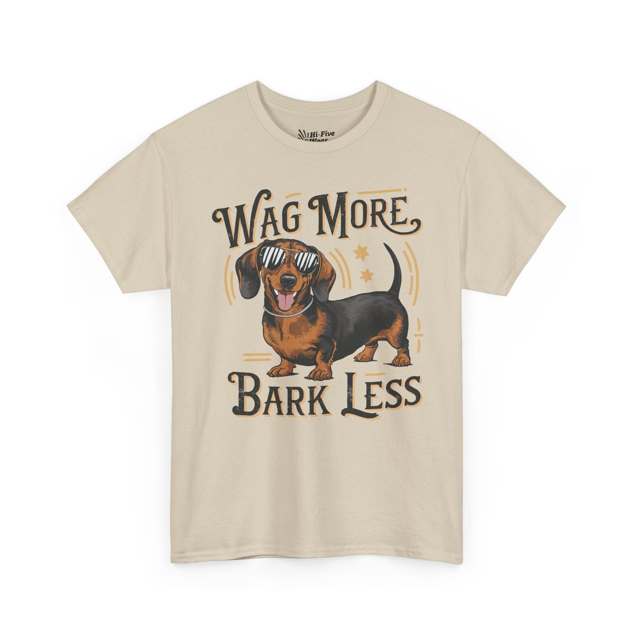 Wag More, Bark Less Dachsund Tee