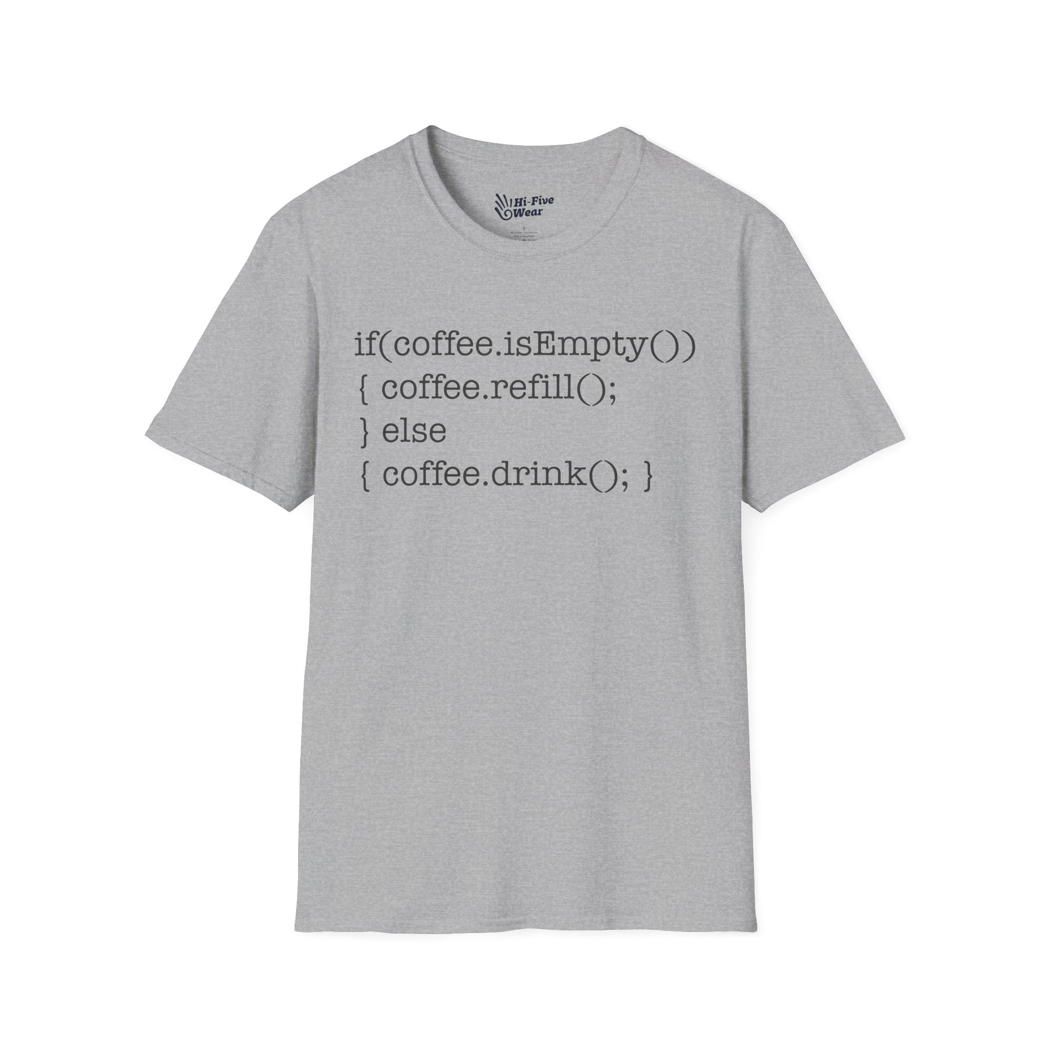 If Coffee Is Empty Coding  - Unisex Softstyle Tee