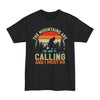 The Mountains Are Calling & I Must Go - Big & Tall Tee graphic t-shirt with funny saying