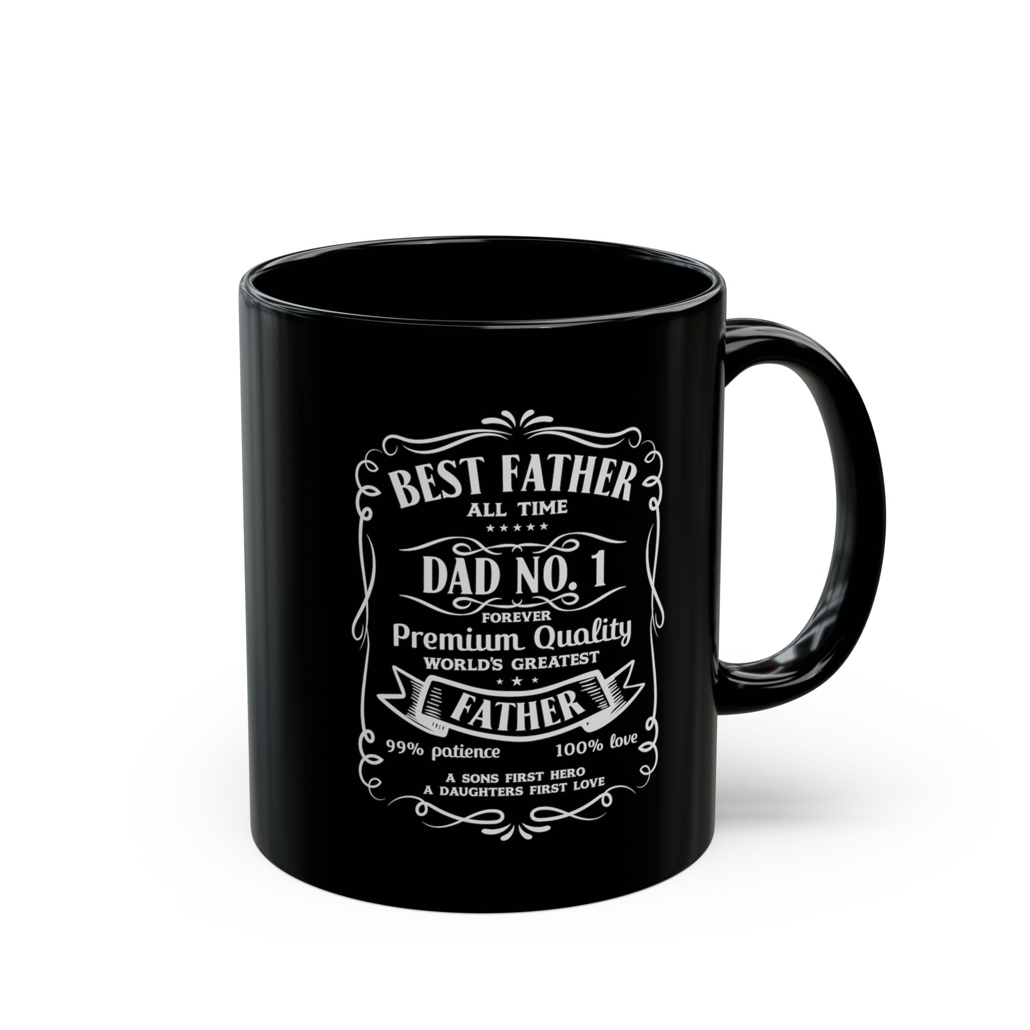 Best Father Old No. 1 JD – Coffee Mug (11oz & 15oz) ceramic coffee mug with funny saying