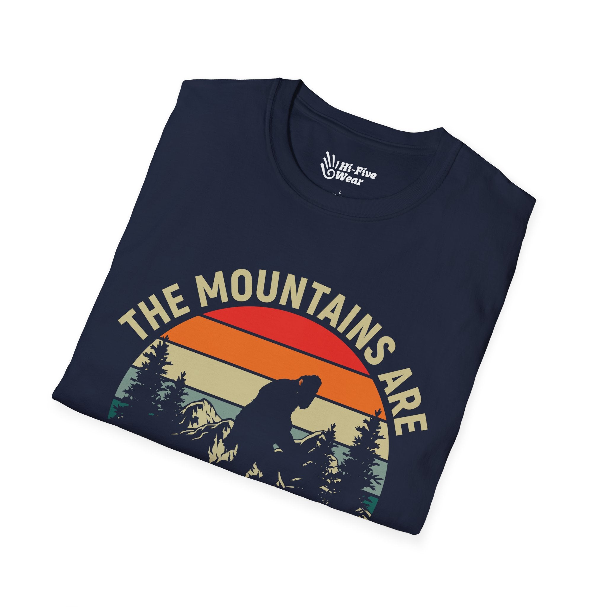 The Mountains Are Calling & I Must Go - Unisex Softstyle Tee