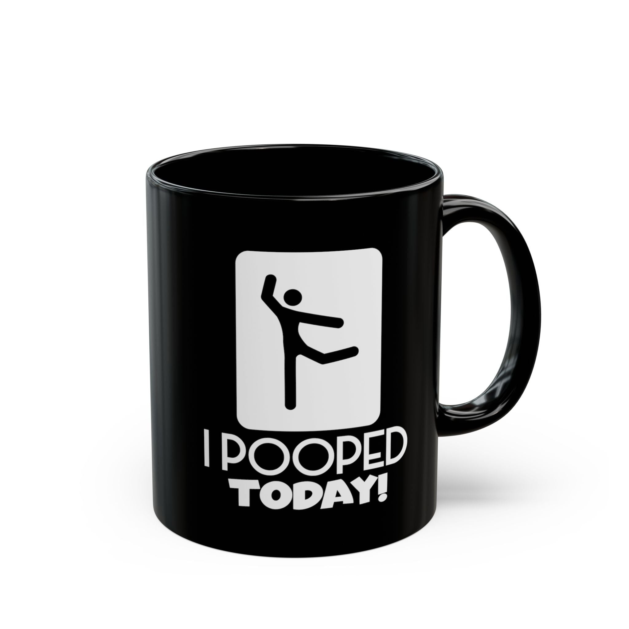 I Pooped Today V2 – Coffee Mug (11oz & 15oz) ceramic coffee mug with funny saying