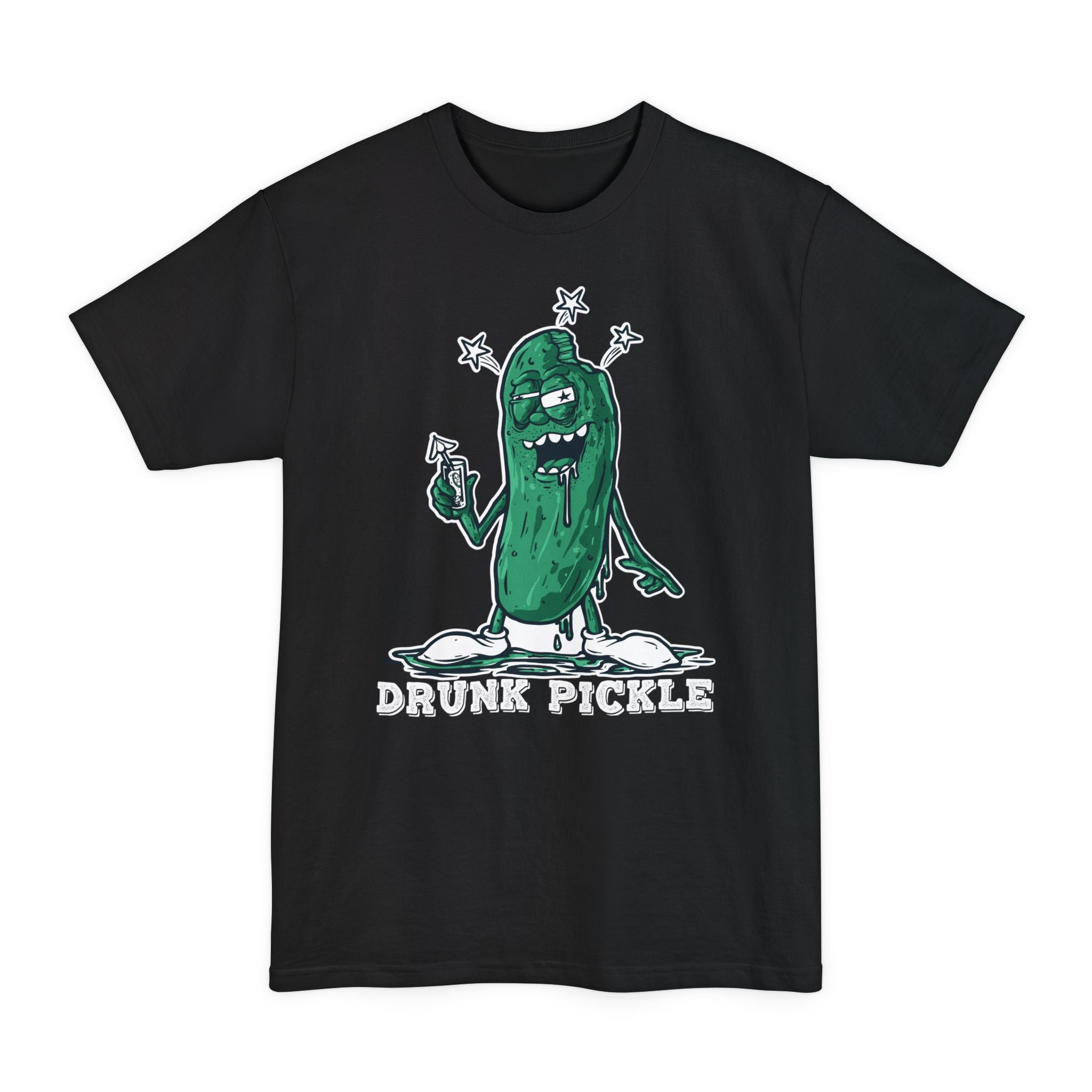 Drunk Pickle - Big & Tall Tee graphic t-shirt with funny saying