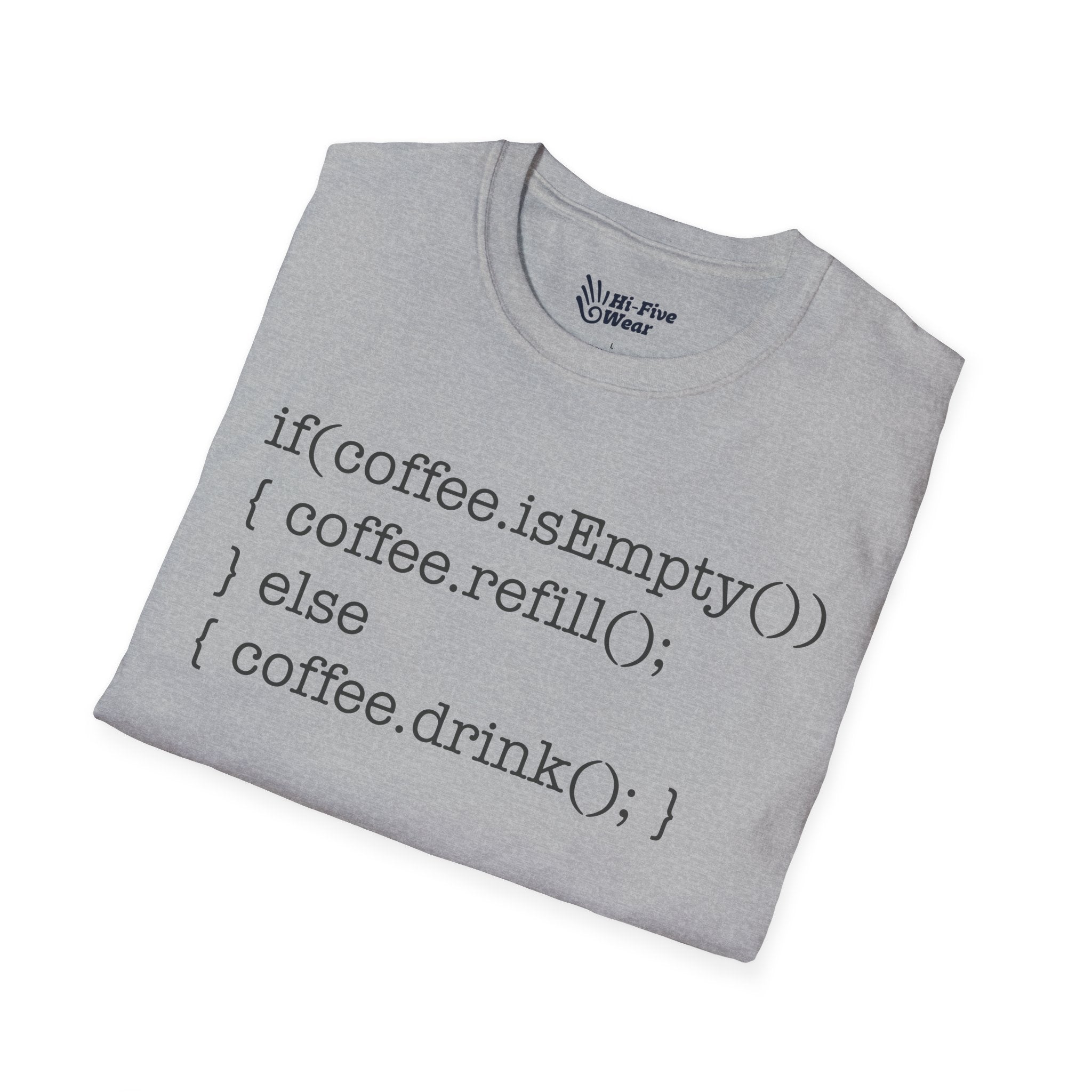 If Coffee Is Empty Coding  - Unisex Softstyle Tee
