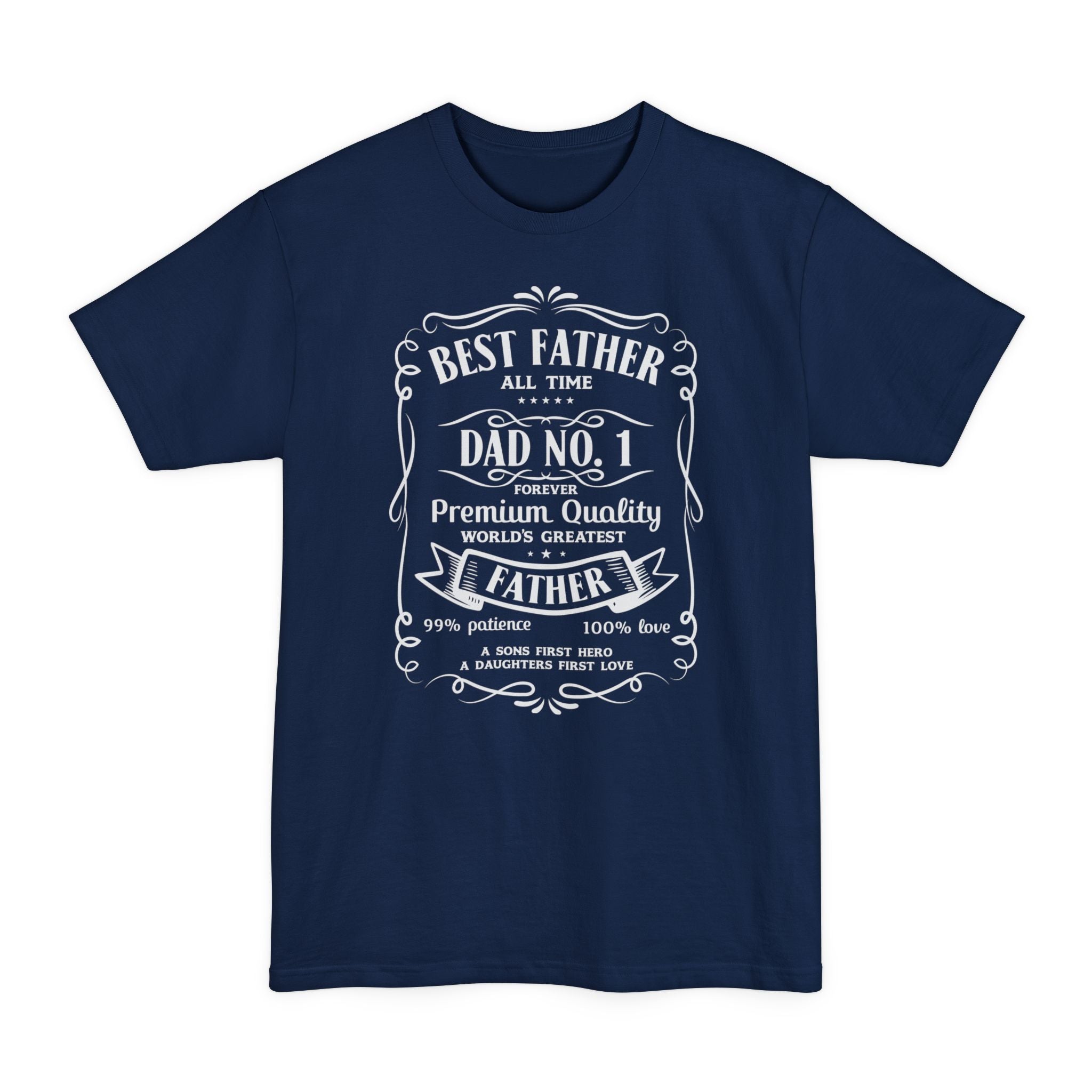 Jack Daniels Label Best Father - Unisex Tall Tee
