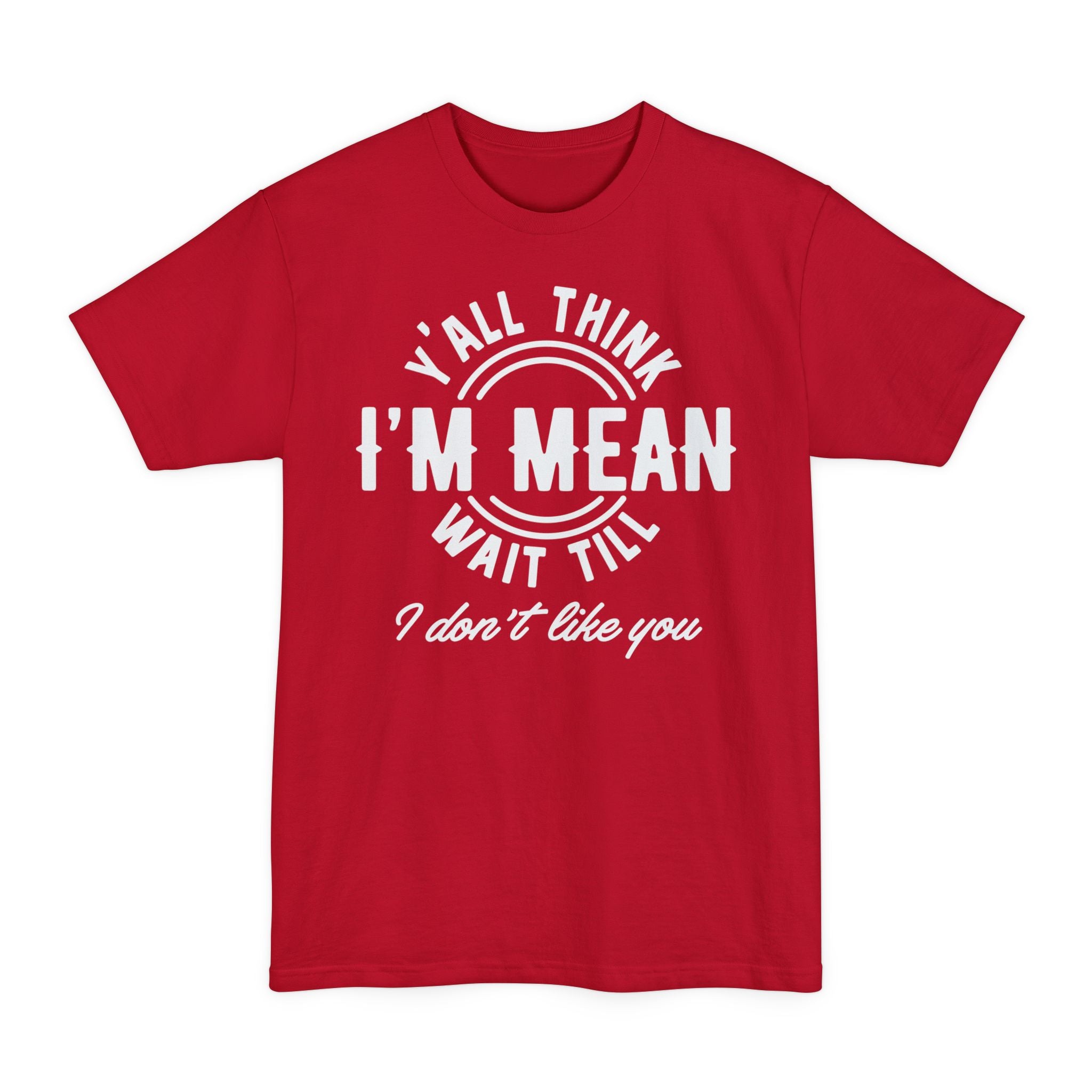 Y'all Think I'm Mean Wait Till I Don't Like You - Big & Tall Tee