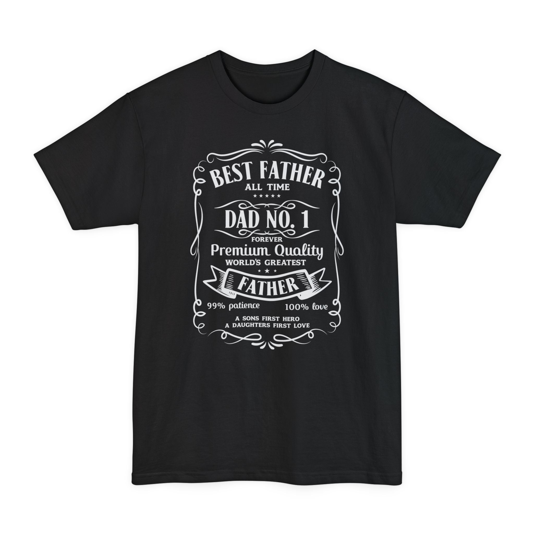 Jack Daniels Label Best Father - Unisex Tall Tee