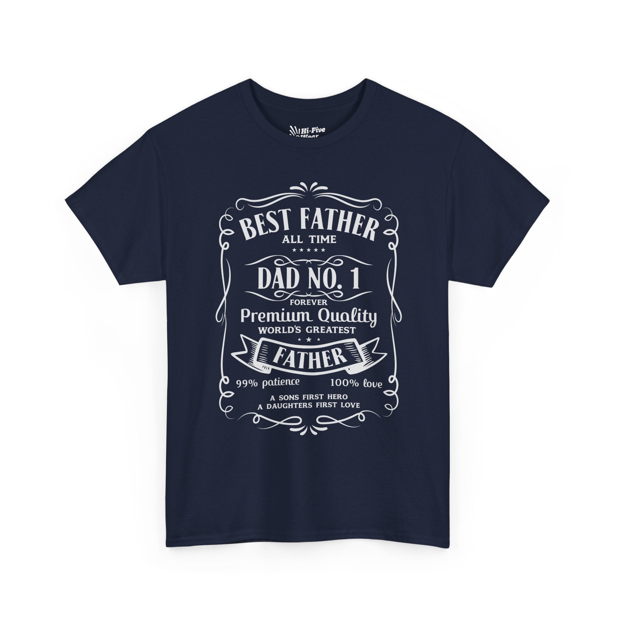 Jack Daniels Label Best Father Tee